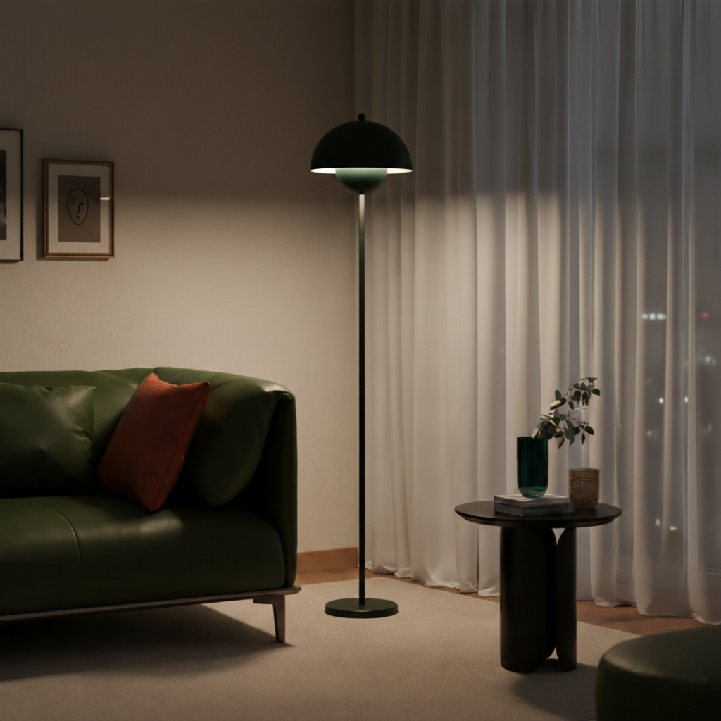 Skalenförmige Stehlampe im Retrodesign – 155 cm