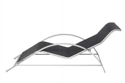 Elegantes 3-teiliges Lounge-Set – 2 ergonomische S-förmige Sonnenliegen mit Beistelltisch