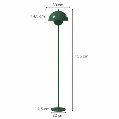 Skalenförmige Stehlampe im Retrodesign – 155 cm